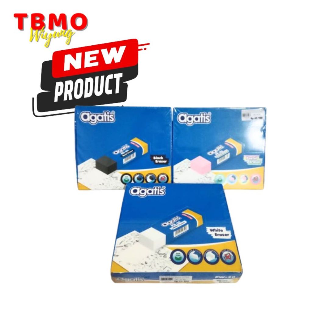 

Pack Agatis Eraser Eco Isi 20 Pvc Material Size 64X22X12mm Staedtler / Penghapus