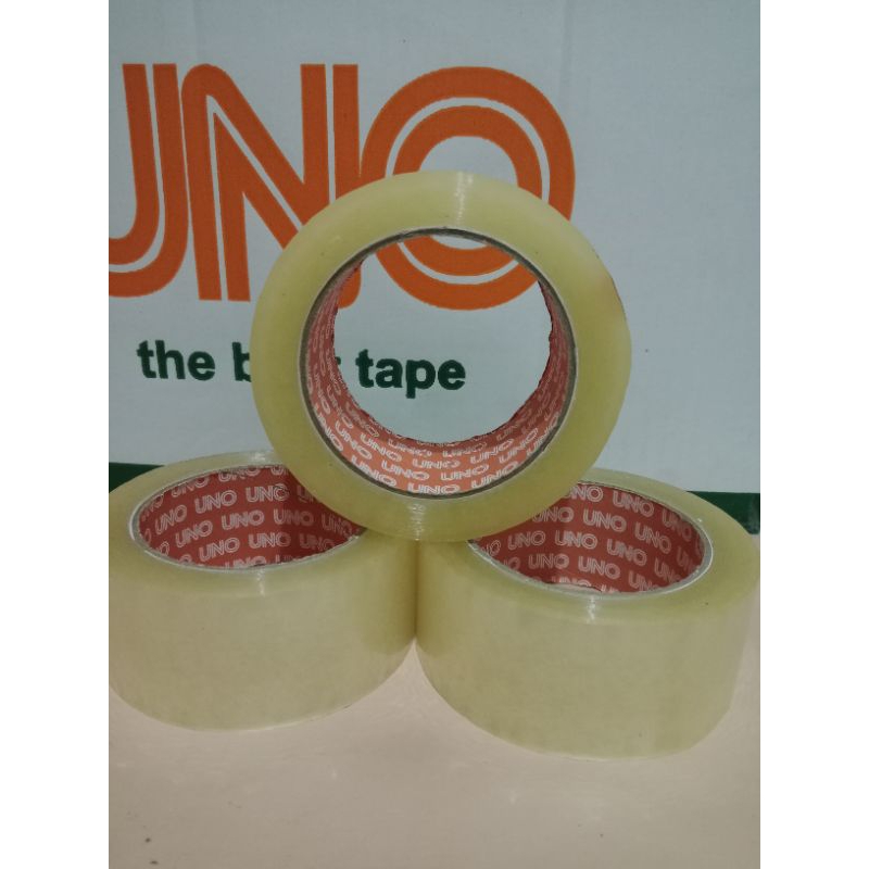 

LAKBAN BENING MERK UNO 45mmx100yard / LAKBAN BENING TEBEL /LAKBAN UNO