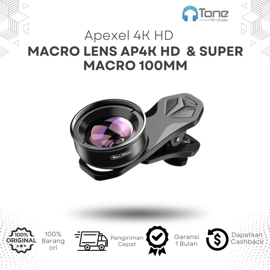 Macro Lens Apexel 4K HD Super Macro 100mm