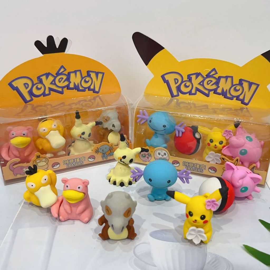 

R&M TOYS PENGHAPUS BOX MEWAH POKEMON 1 BOX ISI 4 PCS /HAPUSAN MINIATUR POKEMON / PENGHAPUS POKEMON/ PENGHAPUS PIKACHU LUCU