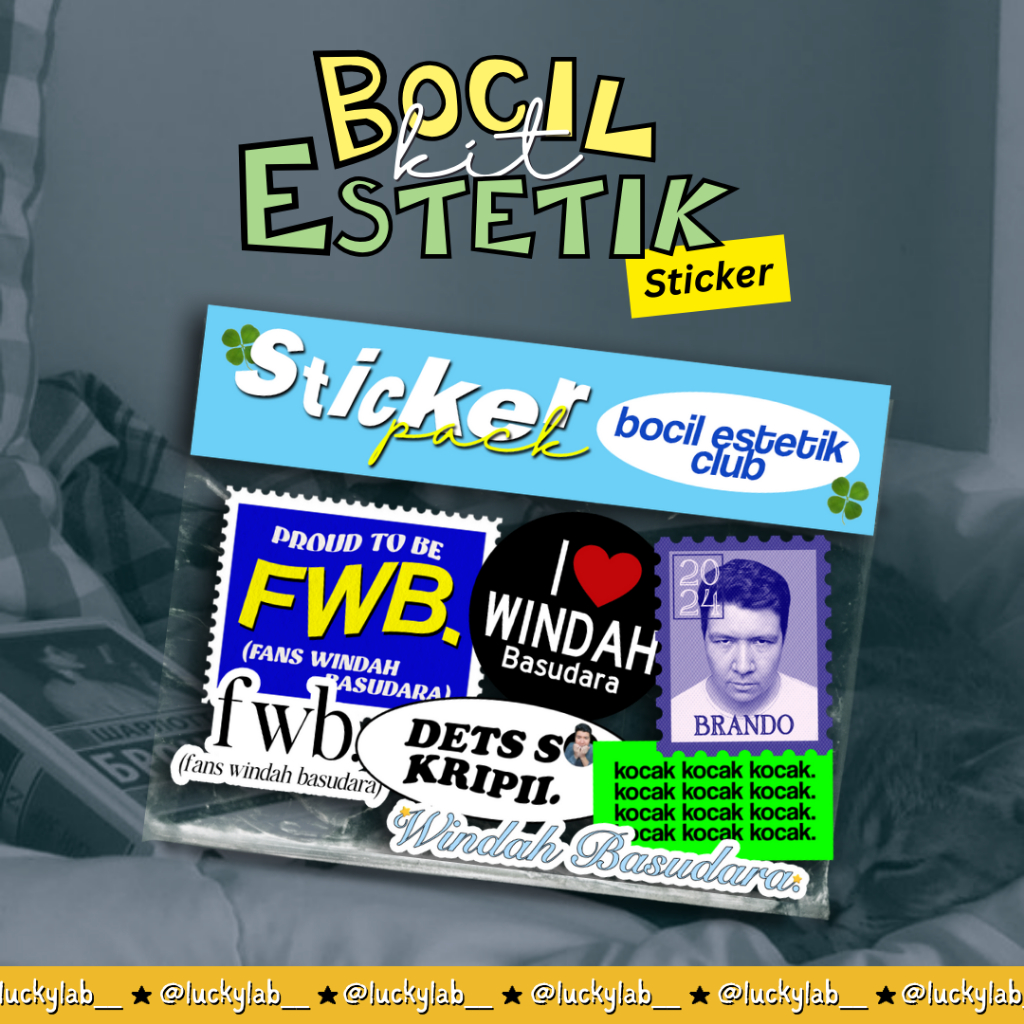 

[STICKER] (BACA DESKRIPSI!!!) READY Windah Basudara - Bocil Estetik [FANMERCH]