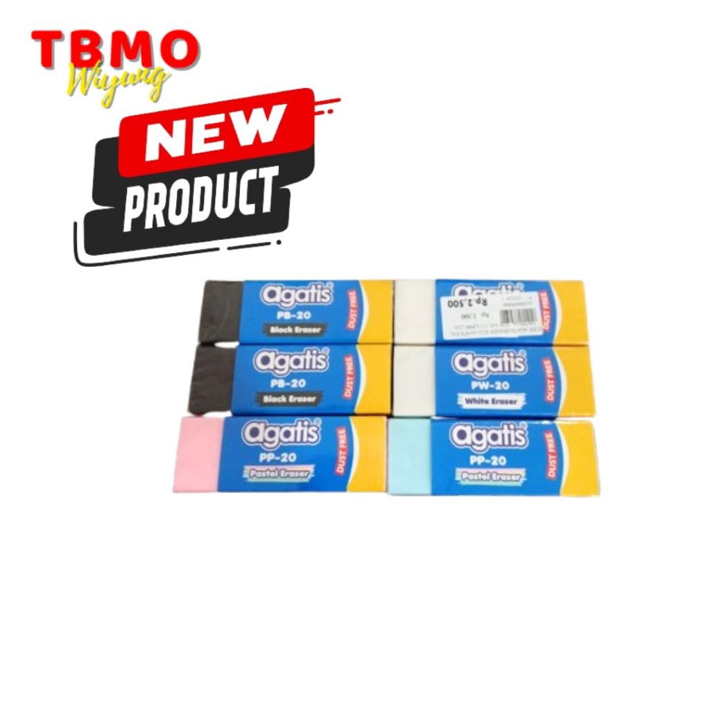 

Tbmo Pack Agatis Eraser Eco Pastel White Black Material Size 64X22X12MM Staedtler