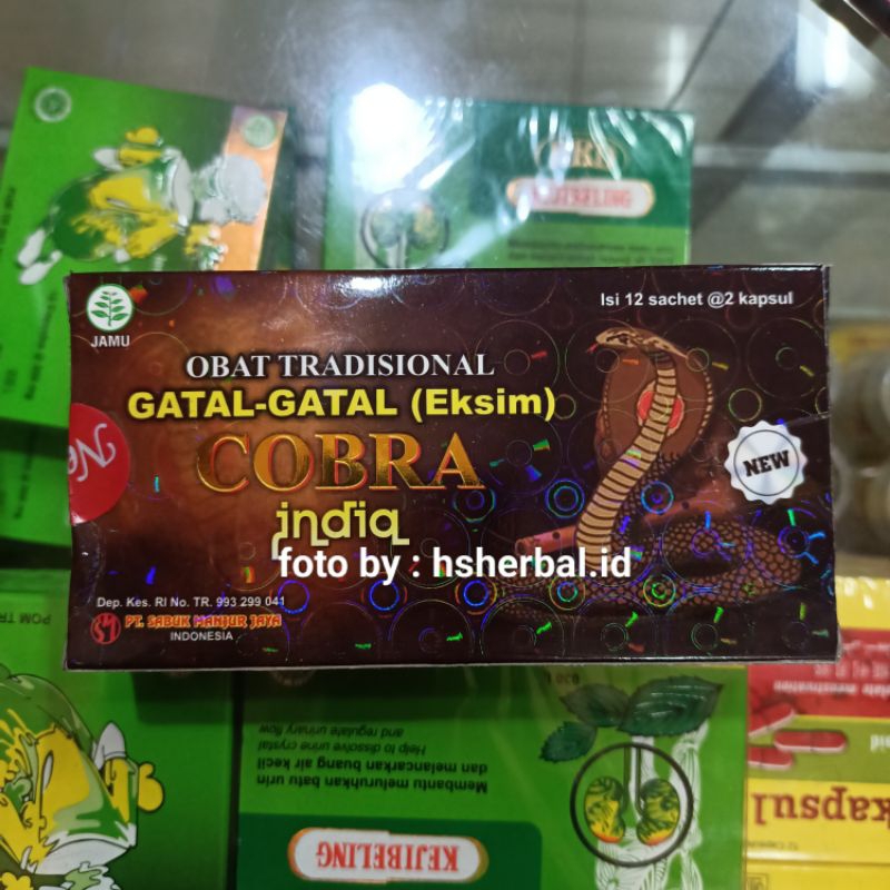 

OBAT GATAL EKSIM AMPUH KAPSUL COBRA GATAL INDIA 12 SACHET 24 KAPSUL