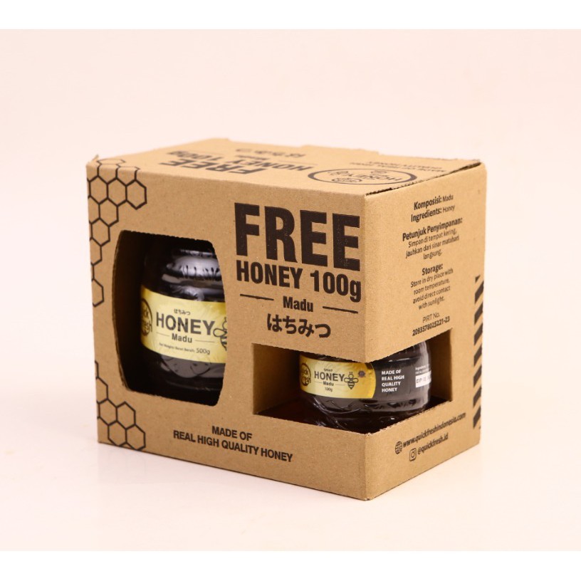 

Quick Fresh Honey / Madu Murni 500GR + 100GR Jar