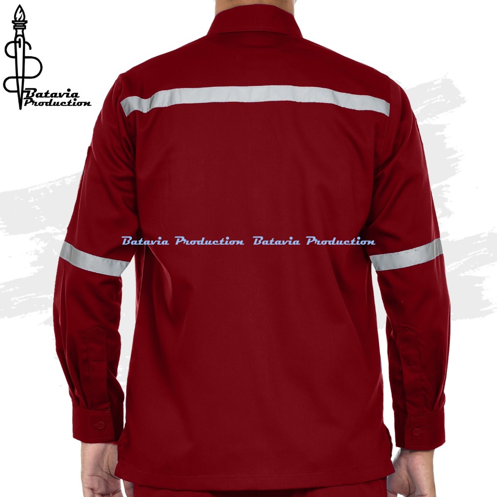 BEST SELLER JUMBO KEMEJA WEARPACK SAFETY K3 PROYEK TAMBANG PLN INFRASTRUKTUR LENGAN PANJANG BAJU