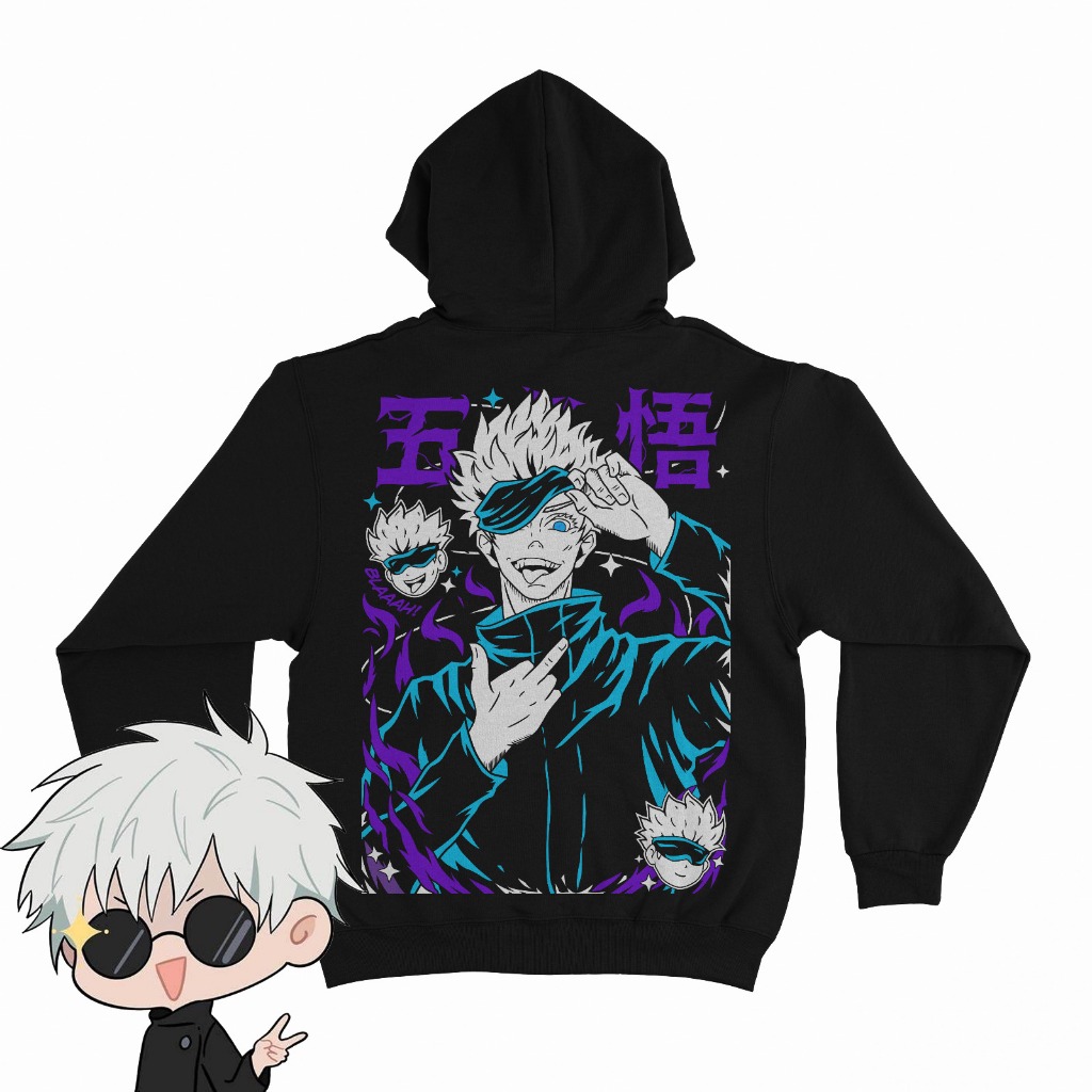 Hoodie Jujutsu Kaisen Gojo Satoru Supremacy Otaku Kiko JJK Wibu Unisex