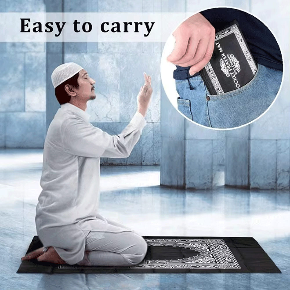 Sajadah Saku Lipat Travel Waterproof Anti Slip SAJADAH TRAVELING
