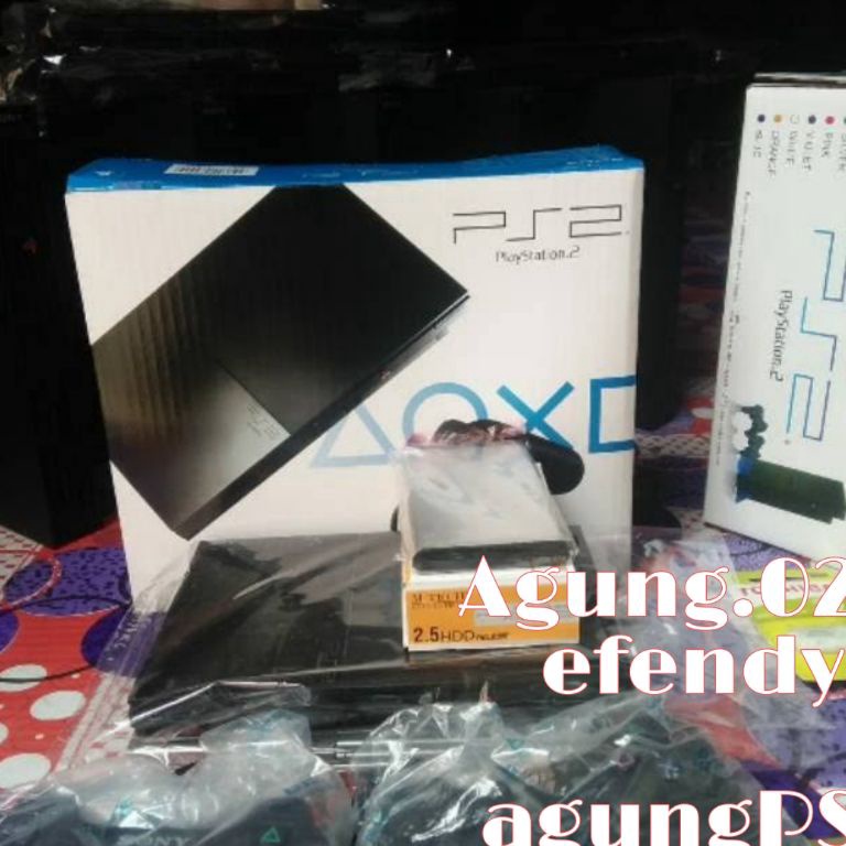 KODE R7O PS2 SLIM MULLUS MESIN PS2 MATRIK 5 BISA HDD EXTERNAL DAN KASET OPTIK