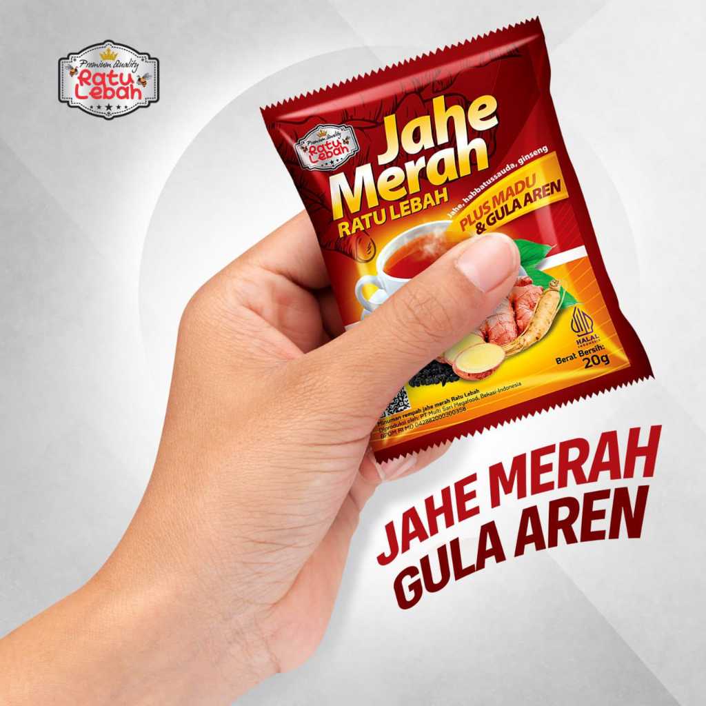 

Jahe Merah Ratu Lebah Super Madu Plus Gula Aren 20 gram