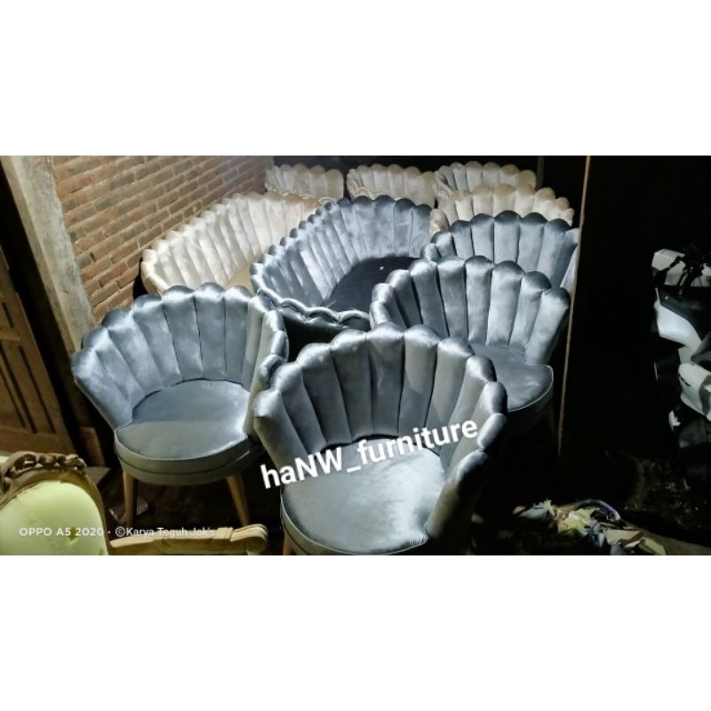 SOFA KERANG BLUDRU/SET KERANG BLUDRU