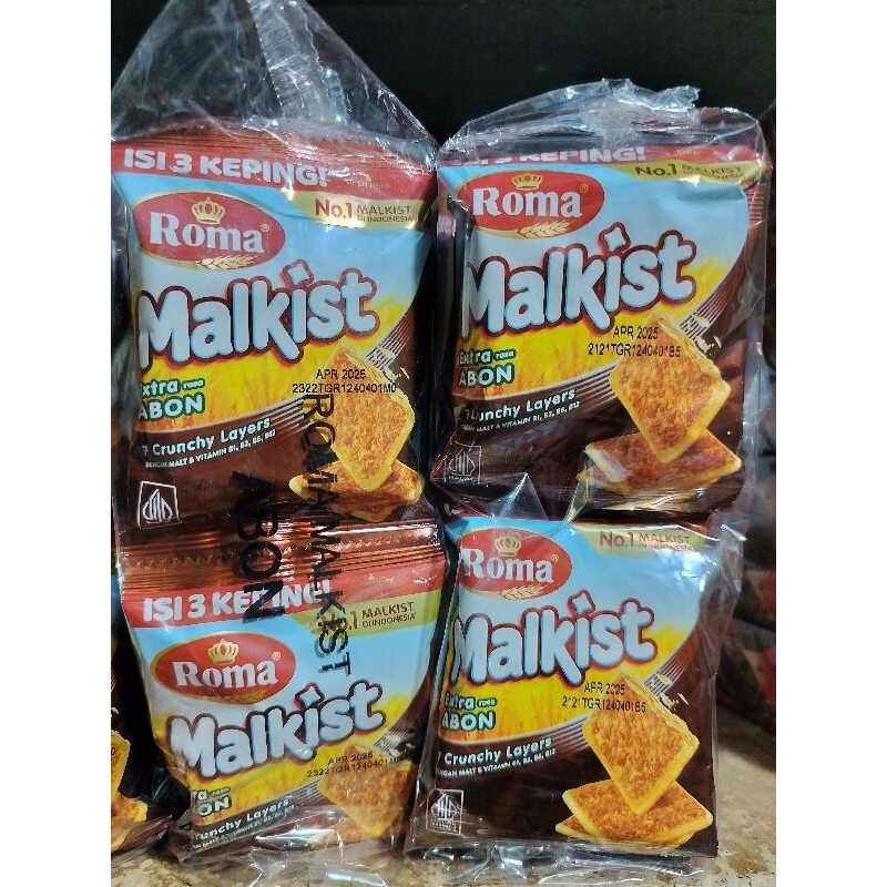 

Roma Malkist Extra Rasa Abon Renceng ( 1 Renceng isi 10 Pcs )