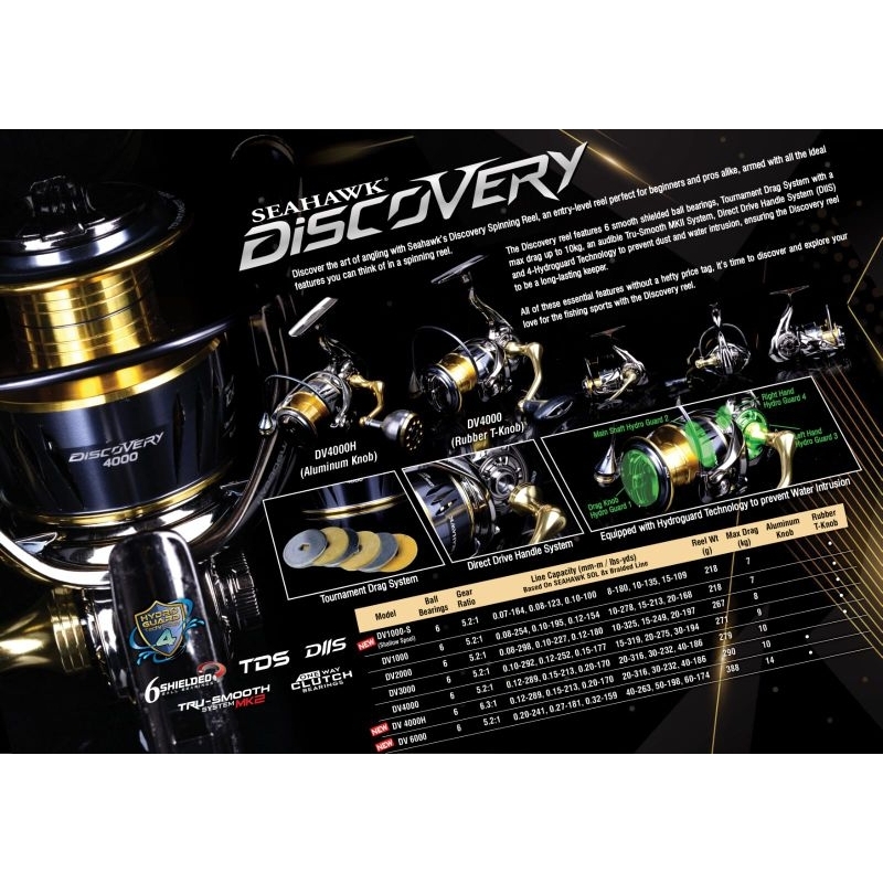 reel seahawk discovery 2000/4000