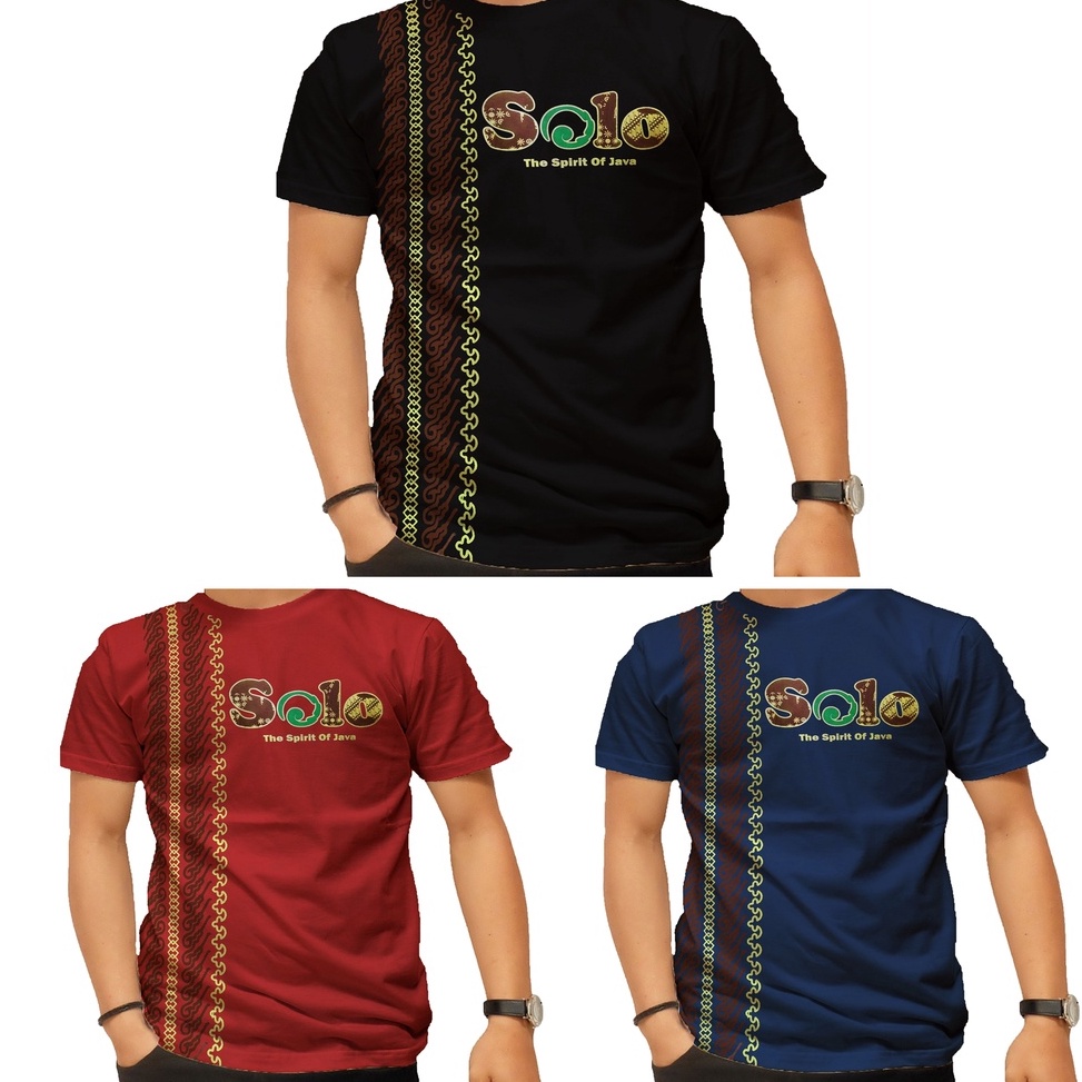 KODE X38X Kaos batik murah grosir solo  oblong  kaos wisata  kaos oleh2  kaos polos  solo hijau