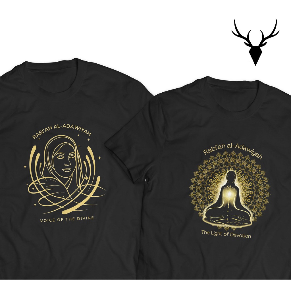 Aytig Kaos RABI'AH AL-ADAWIYAH | Tshirt Baju Gambar Kata Kata Tulisan Rabi'ah al-Adawiyah Sufi Tasaw
