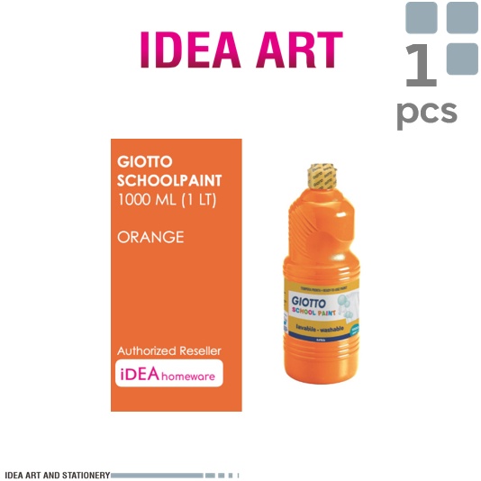 

Giotto School Paint Orange Jingga 1 ml Cat Air Poster Lukis Super Washable 1 l q NE2
