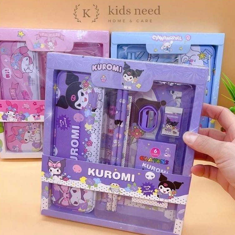 

TEMPAT PENSIL SET ANAK MOTIF SANRIO KUROMI MELODY CINNAMOROLL KODE Q3B9