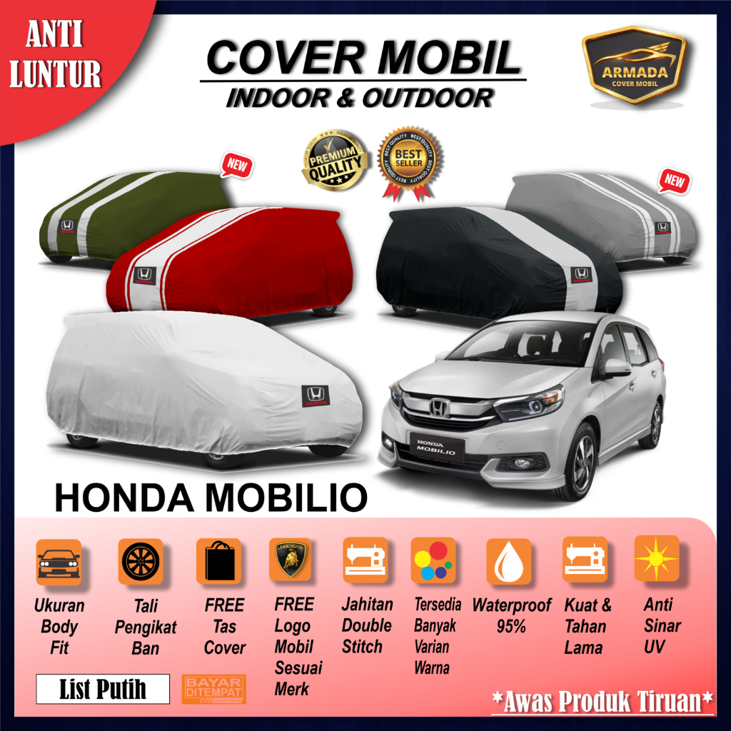 Cover Mobil Honda Mobilio / Sarung Mobil Mobilio / Selimut Mantel Penutup Mobil Mobilio Outdoor
