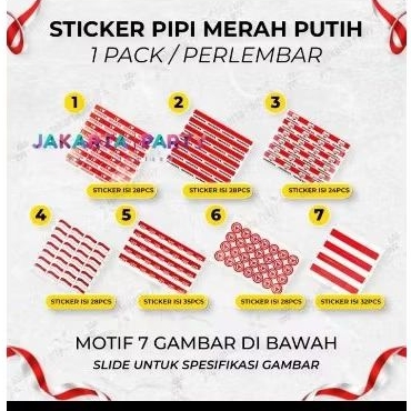 

stiker pipi merah putih / stiker bendera dirgahayu RI