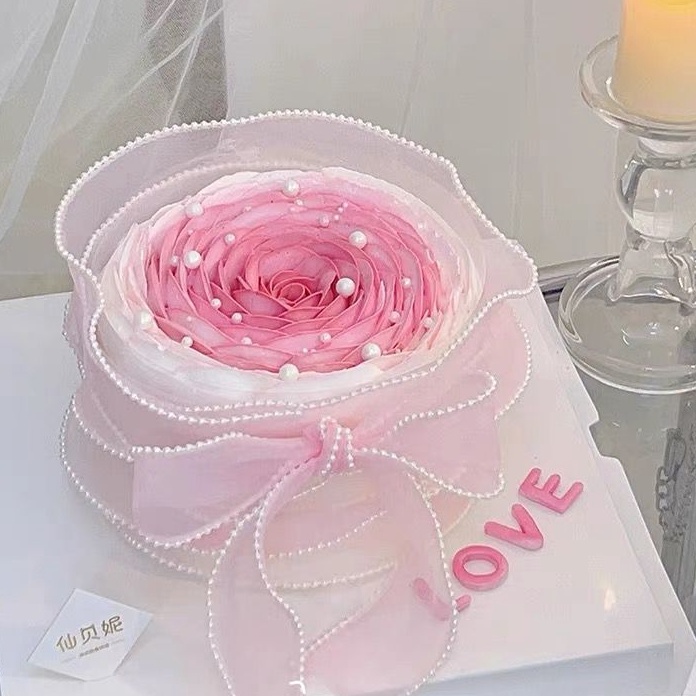 

Tawaran Pearl Chiffon Ribbon pita 4cm