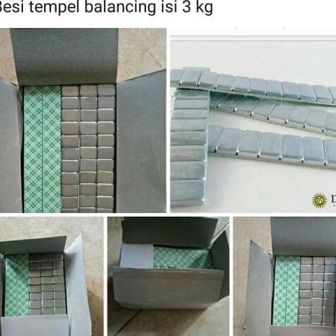 

Terjangkau Besi tempel balancing isi 5 pcs 3 kg Besi balancing besi timah tempel
