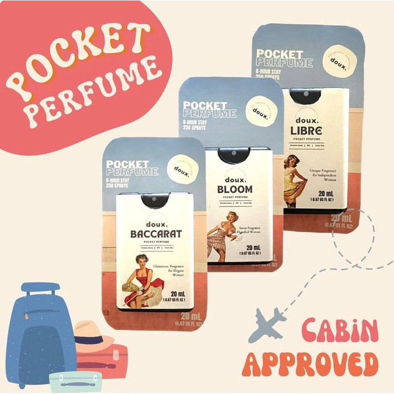 [ 100% Original Parfum ] Pocket Parfum Cabin Approved by Doux Baccarat Eau de parfum 20ml | Doux Blo