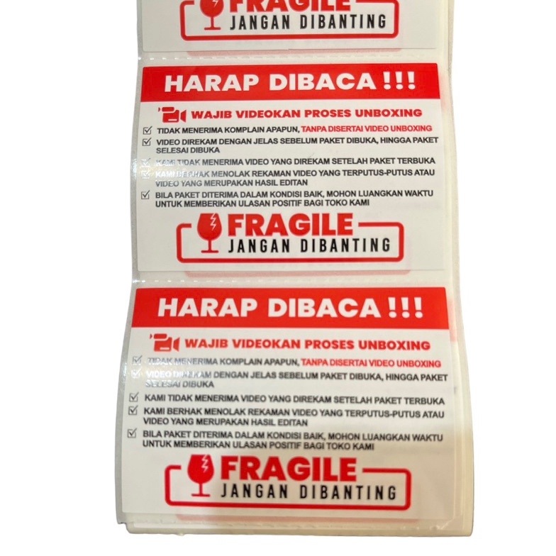 

LIMIT stiker fragile unboxing 1lbr glossy