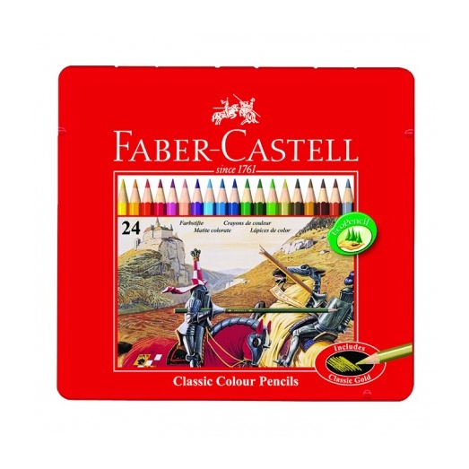 

Pensil Warna Faber Castell 24 Classic Tin Case Kemasan Kaleng Kotak 115845 j C2P9