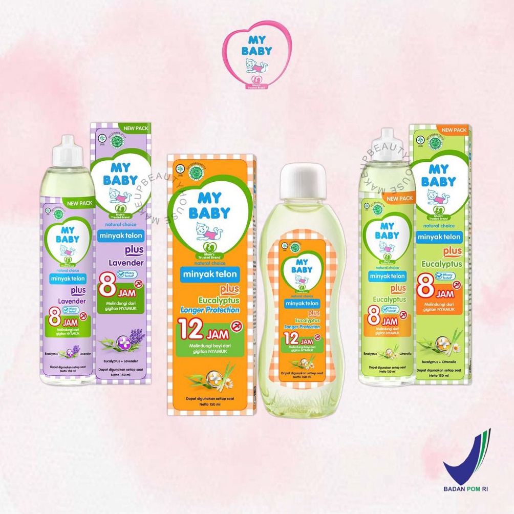 

GEBYAR PROMO MY BABY Minyak Telon Plus Eucalyptus Lavender Longer Protection Minyak Pijat Bayi Anti Nyamuk