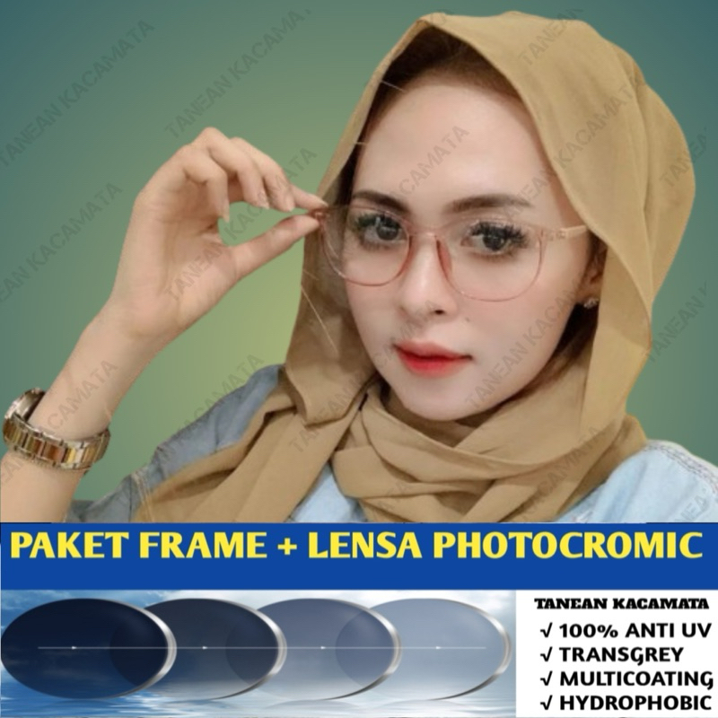 KACAMATA MINUS KACAMATA WANITA KACAMATA PHOTOCROMIC 5004