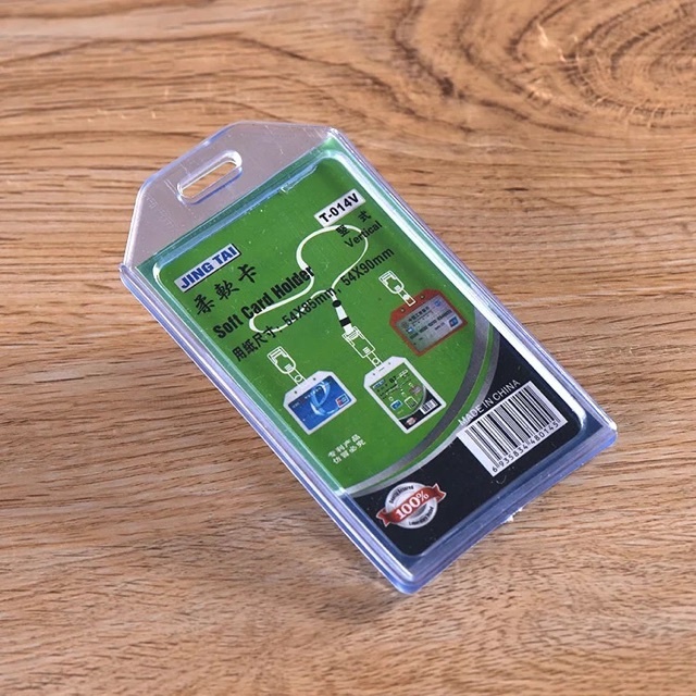 

Frame name tag Casing ID card karet 1 sisi Jing Tai T 014 V