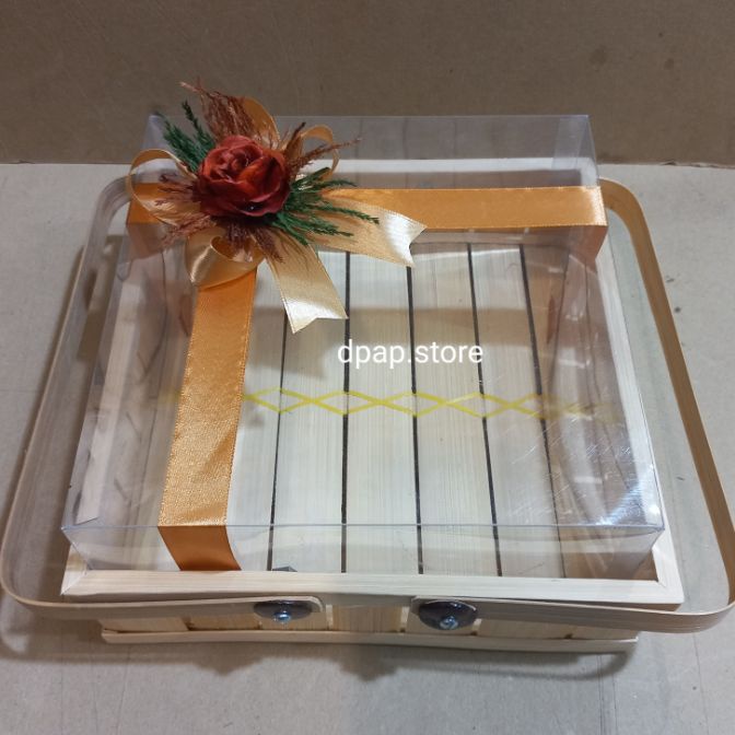

KI3 dpapstore Hampers Kotak Bambu PutihKotak HantaranKotak Kue Bambu Putih