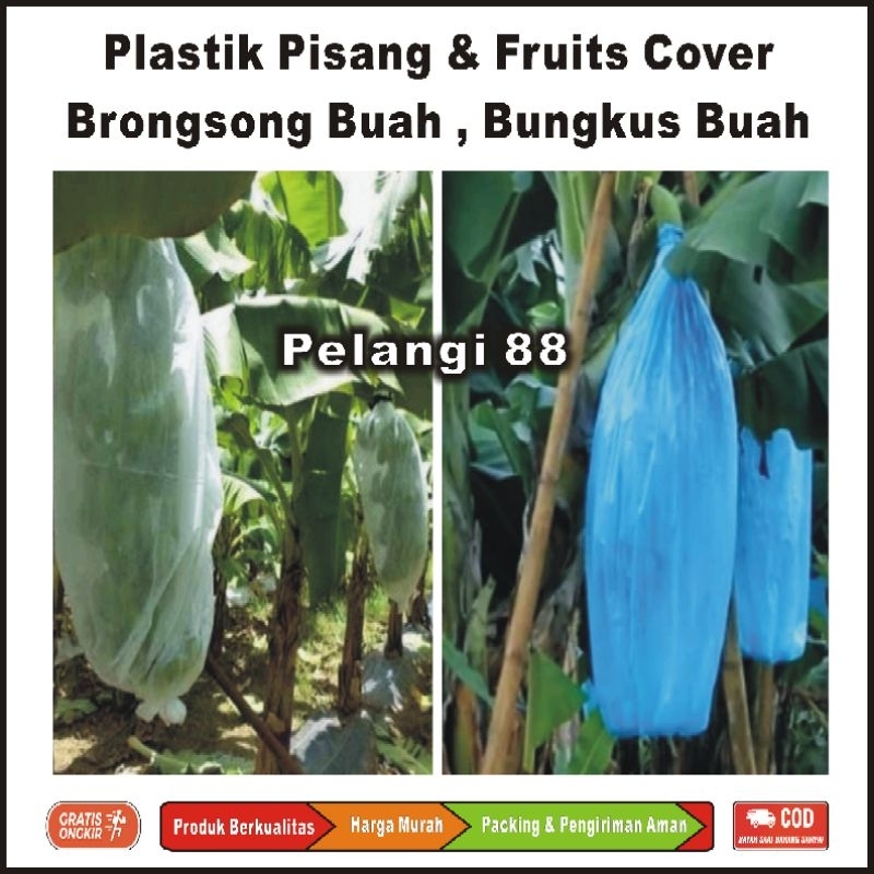 Plastik Pisang 10 Pcs , Plastik Buah , Plastik Biru Pelindung Buah , Fruits Cover , Brongsong