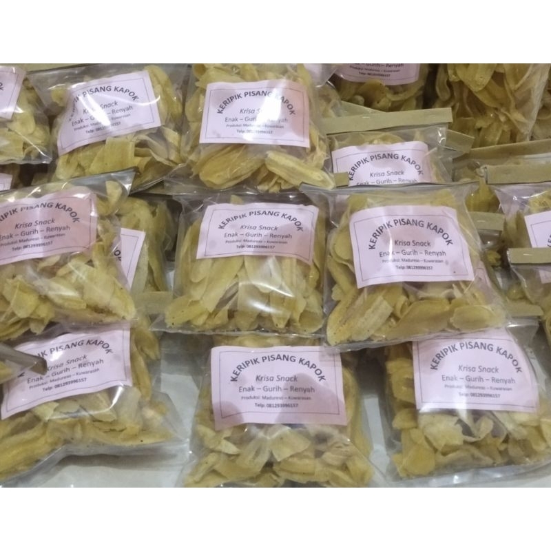 

Keripik Pisang Renyah Gurih ukuran 200gram