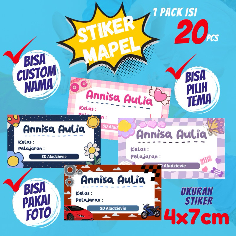 

Stiker Mata Pelajaran HVS isi 20 C