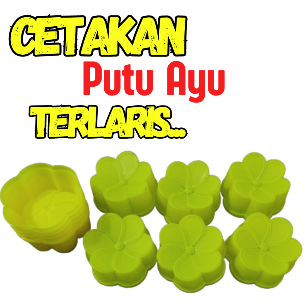 12 pcs CETAKAN KUE PUTU AYU/PUDING JASMINE