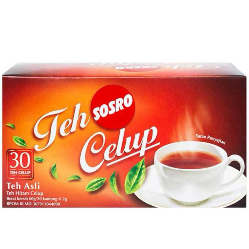 

SOSRO Teh Celup Hitam 30 Kantung Celup