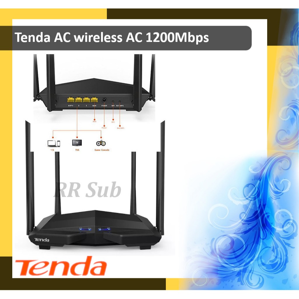 TENDA AC6 AC1200 Dual Band 2.4/5GHz Wireless AC Smart Router