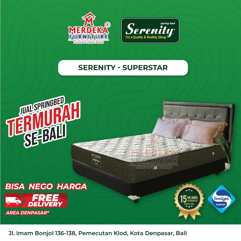 Kasur Elite Serenity Superstar-Spring Bed 160x200