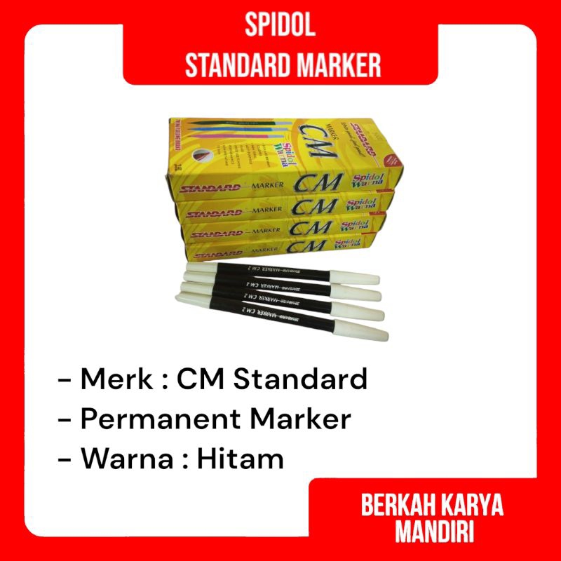 

Spidol Kecil / Spidol Standard CM 2 Warna Hitam Spidol Non Toxic