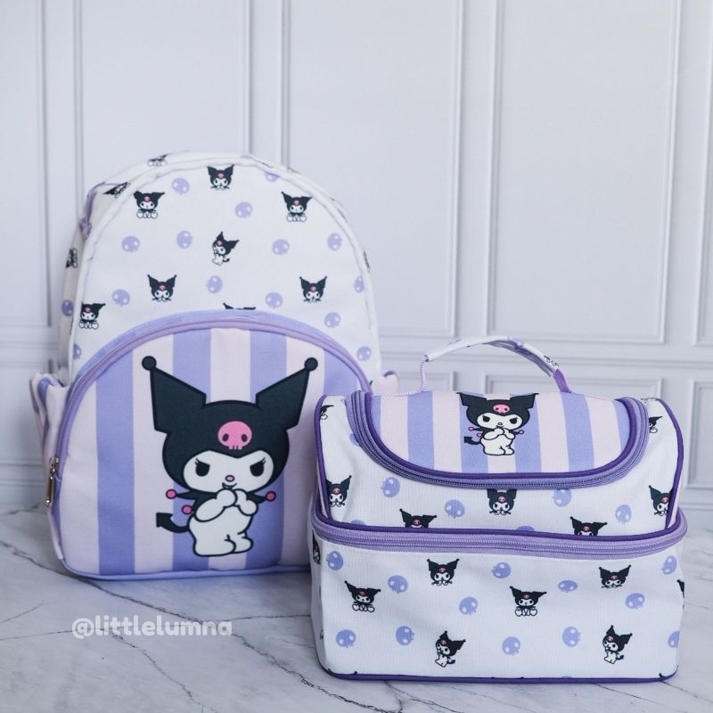 LITTLE LUMNA - Tas Ransel Sanrio Kuromi / Tas Bekal Sanrio Kuromi