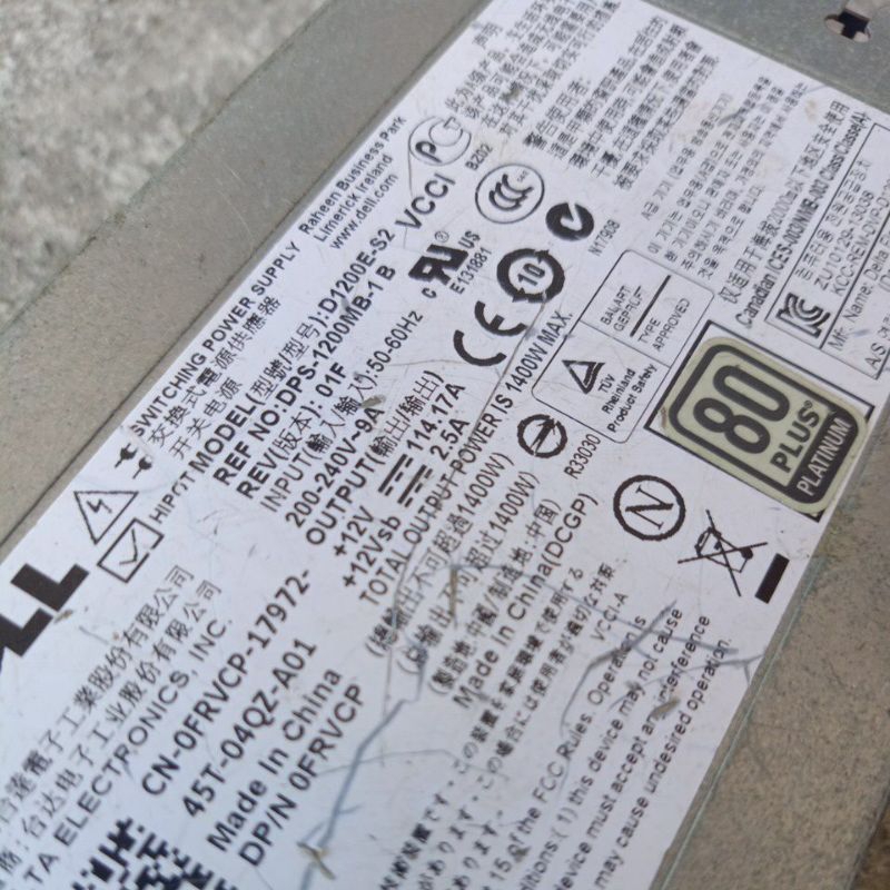 POWER SUPPLY EX BTS 114.17A 12VOLT RUSAK EROR SWITCHING SMPS EROR