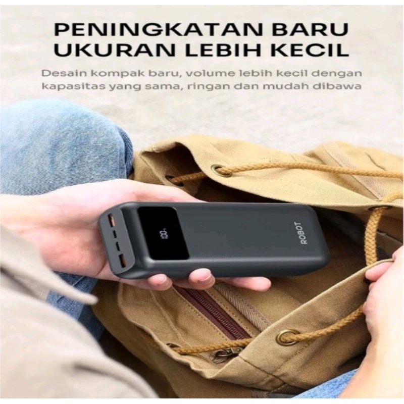 powerbank robot rt32 powerbank quick charger 30000mah