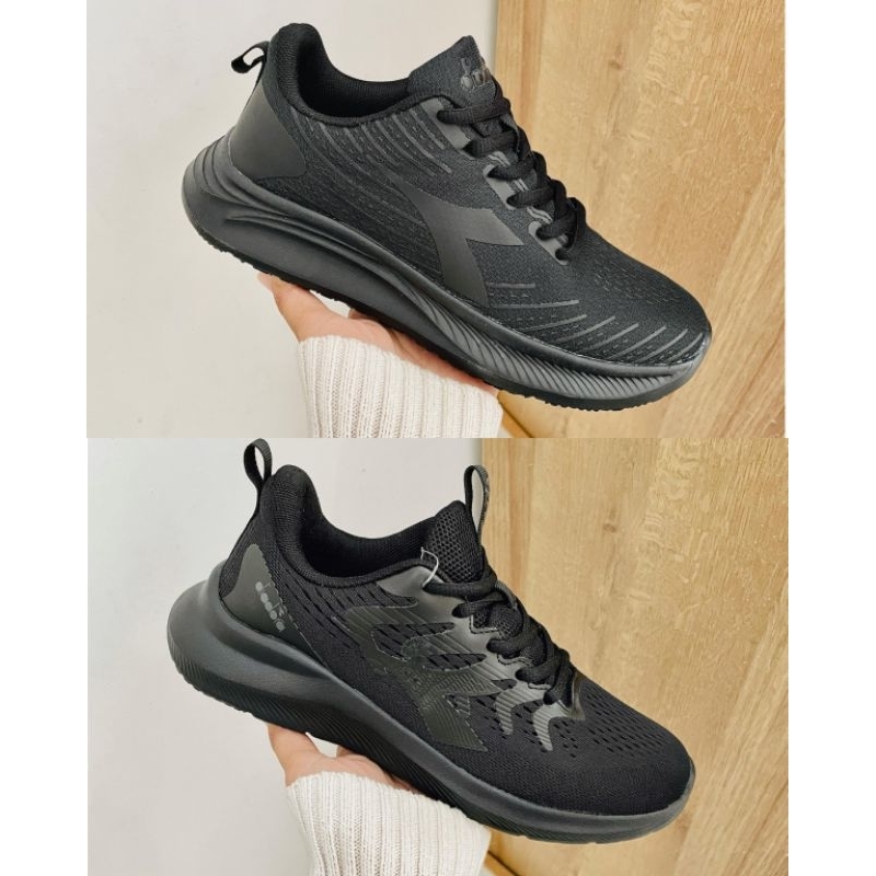 Sale Sepatu Diadora Full Hitam Pria Wanita Unisex