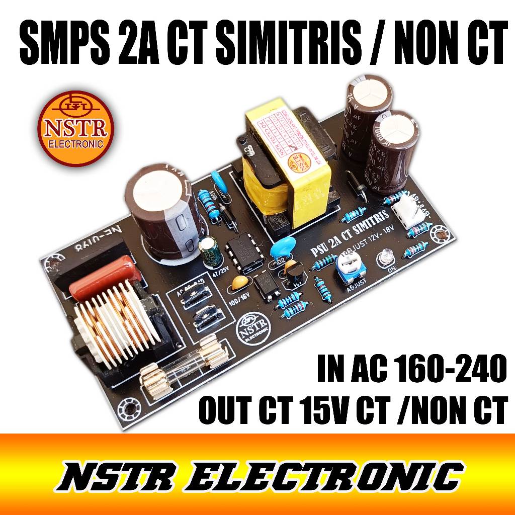 PSU 2A CT SIMITRSI DAN NON CT ADPATOR 2A CT DAN NON CT UNTUK PERANGKAT AUDIO