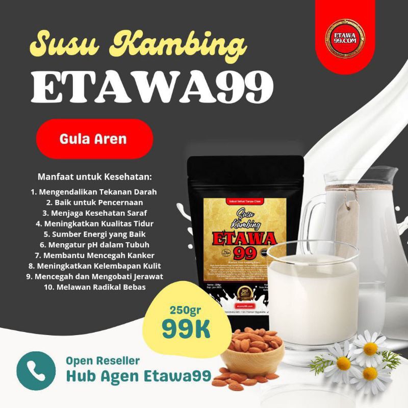 

SUSU MURNI SUSU KAMBING ETAWA99 SUSU BUBUK PREMIUM