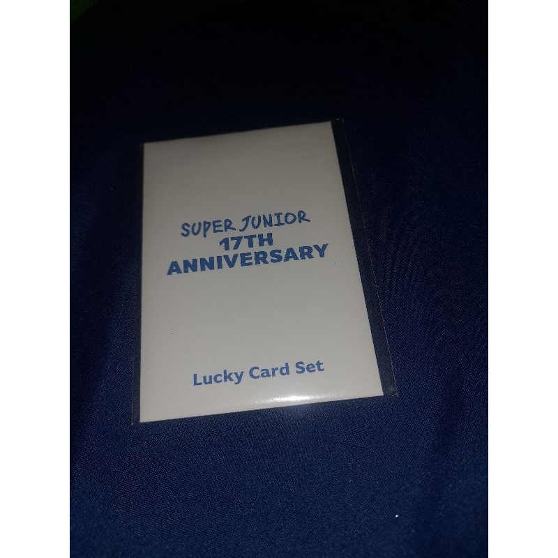 READY LUCKY CARD SET 17TH ANNIV SUPER JUNIOR SJ KYUHYUN DONGHAE OFFICIAL MD PC Photocard ANNIVERSARY