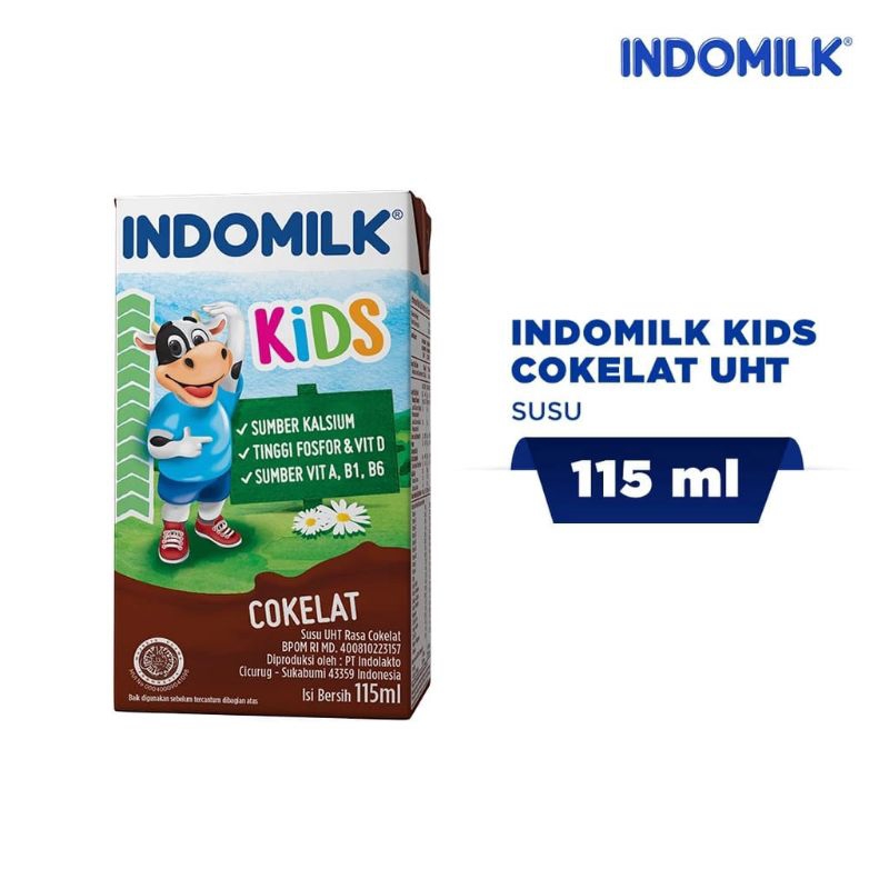 

HR Indomilk susu UHT Indomilk kids 115ml susu uht coklat