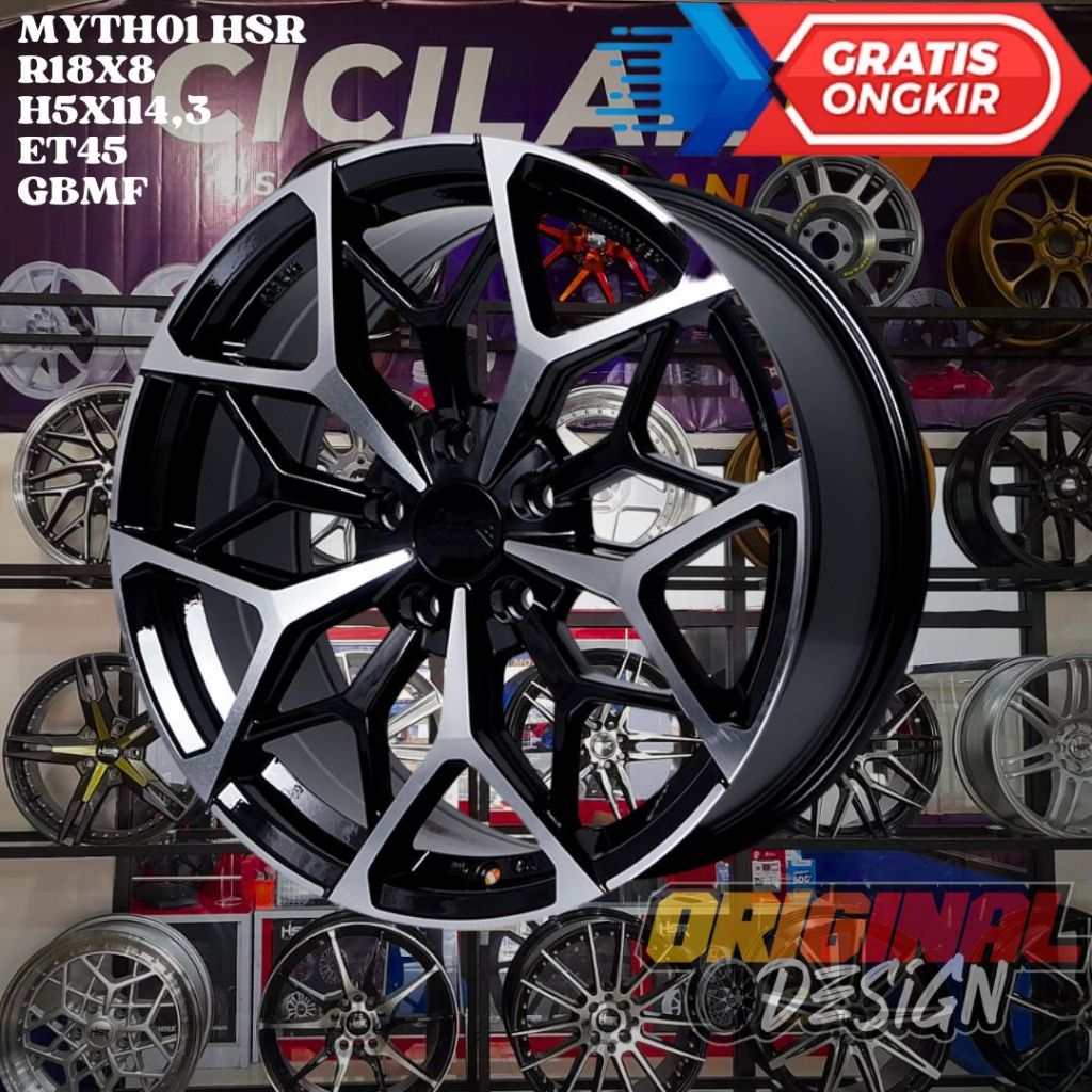 Velg Mobil ALMAZ , CAPTIVA , HARIER , ALPHARD , HSR MYTH01 RING 18 R18