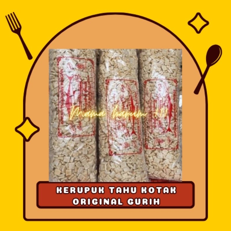 

jatim || kerupuk tahu kotak gurih original 250gr