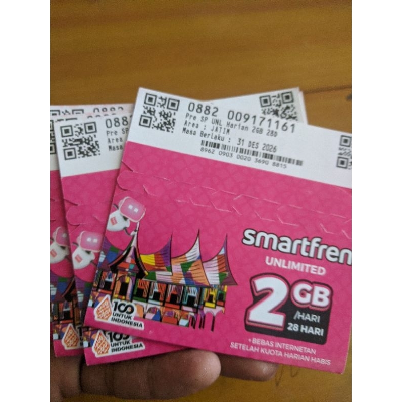 Kartu Perdana Smartfren Unlimited Maxi 2GB Perhari